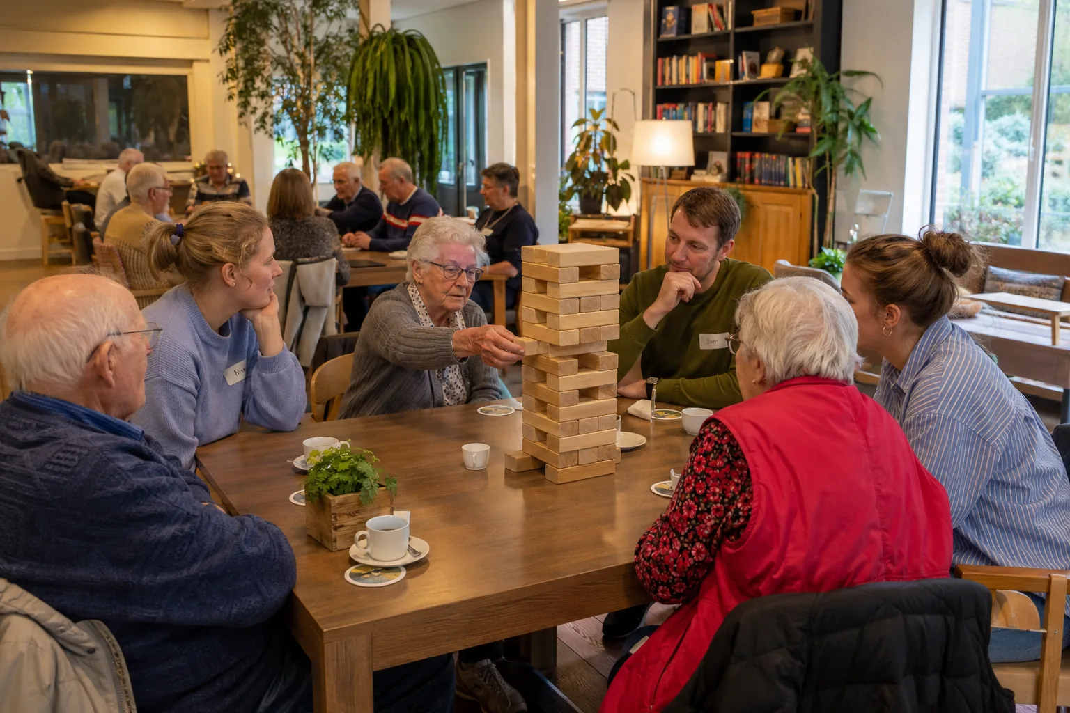 Spelmiddag in een verzorgingshuis